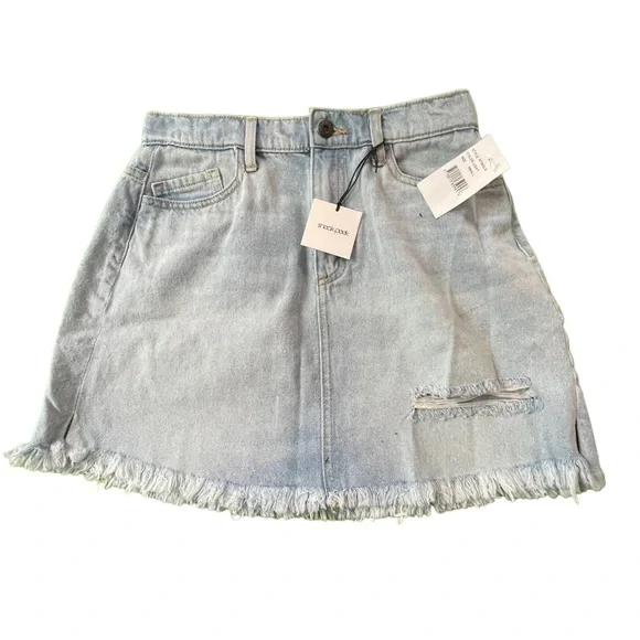 Sneak Peek denim mini skirt size small - Picture 3 of 13